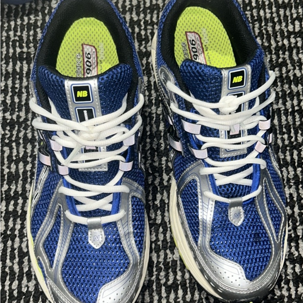 New Balance Blue and Silver Performance Sneakers